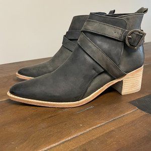 Free People Black Ankle Boots